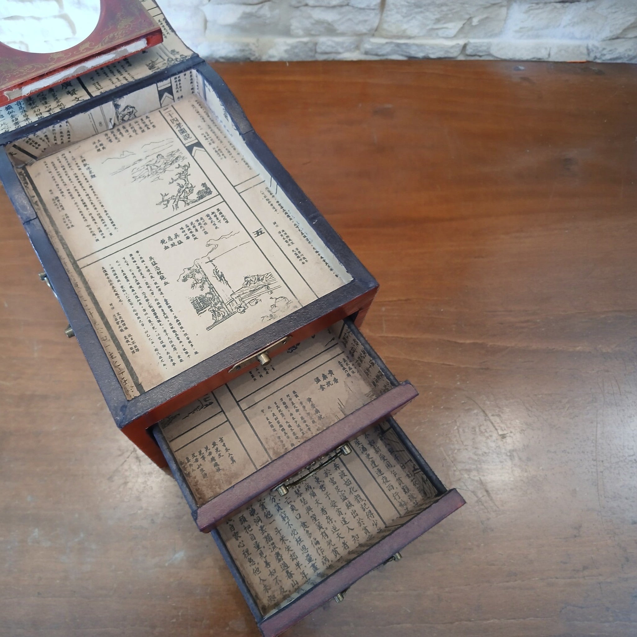 Portagioie Asiatico con Specchio anni '60-'70