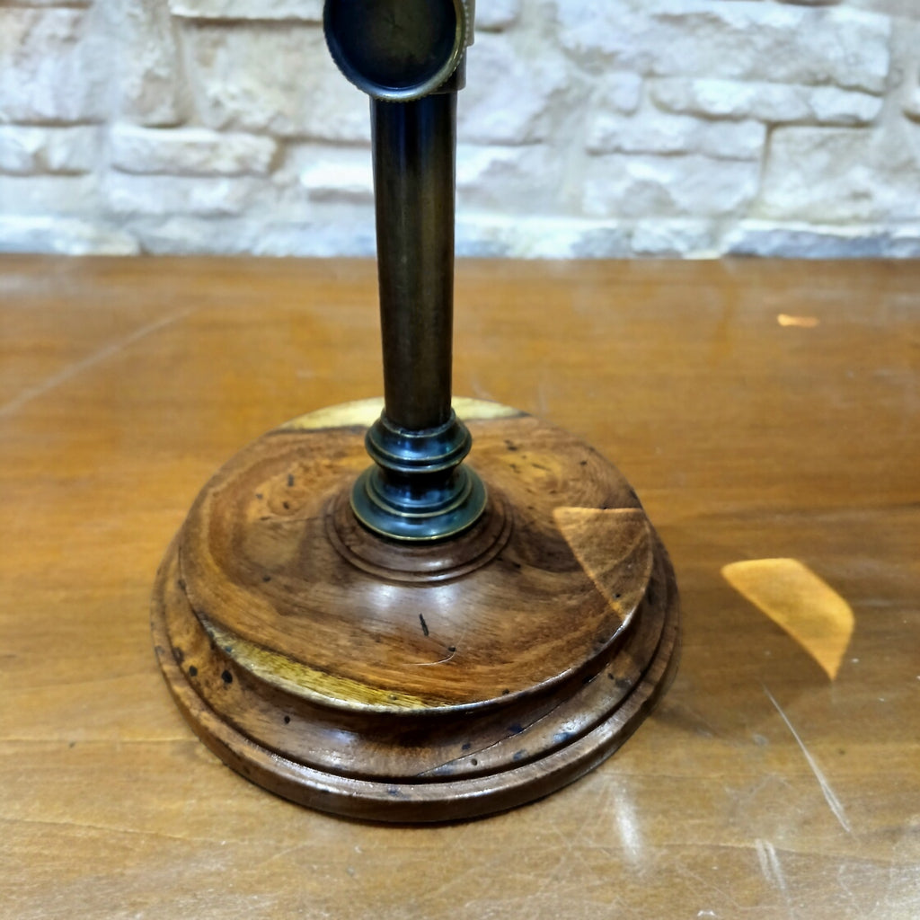 Lente di Ingrandimento da Tavolo Nautica Steampunk – Ottone e Legno