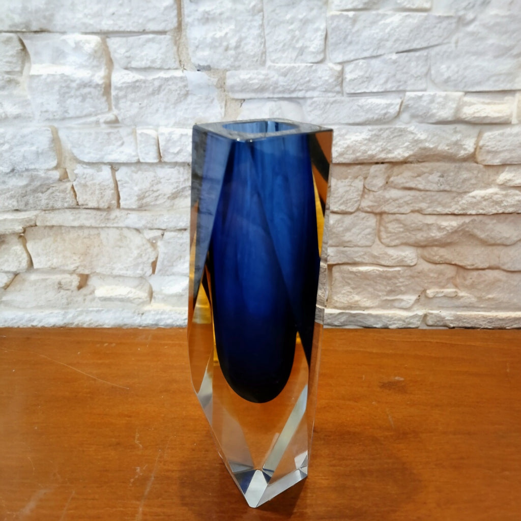 Vaso in Vetro di Murano Blu – Italia anni '70-'80