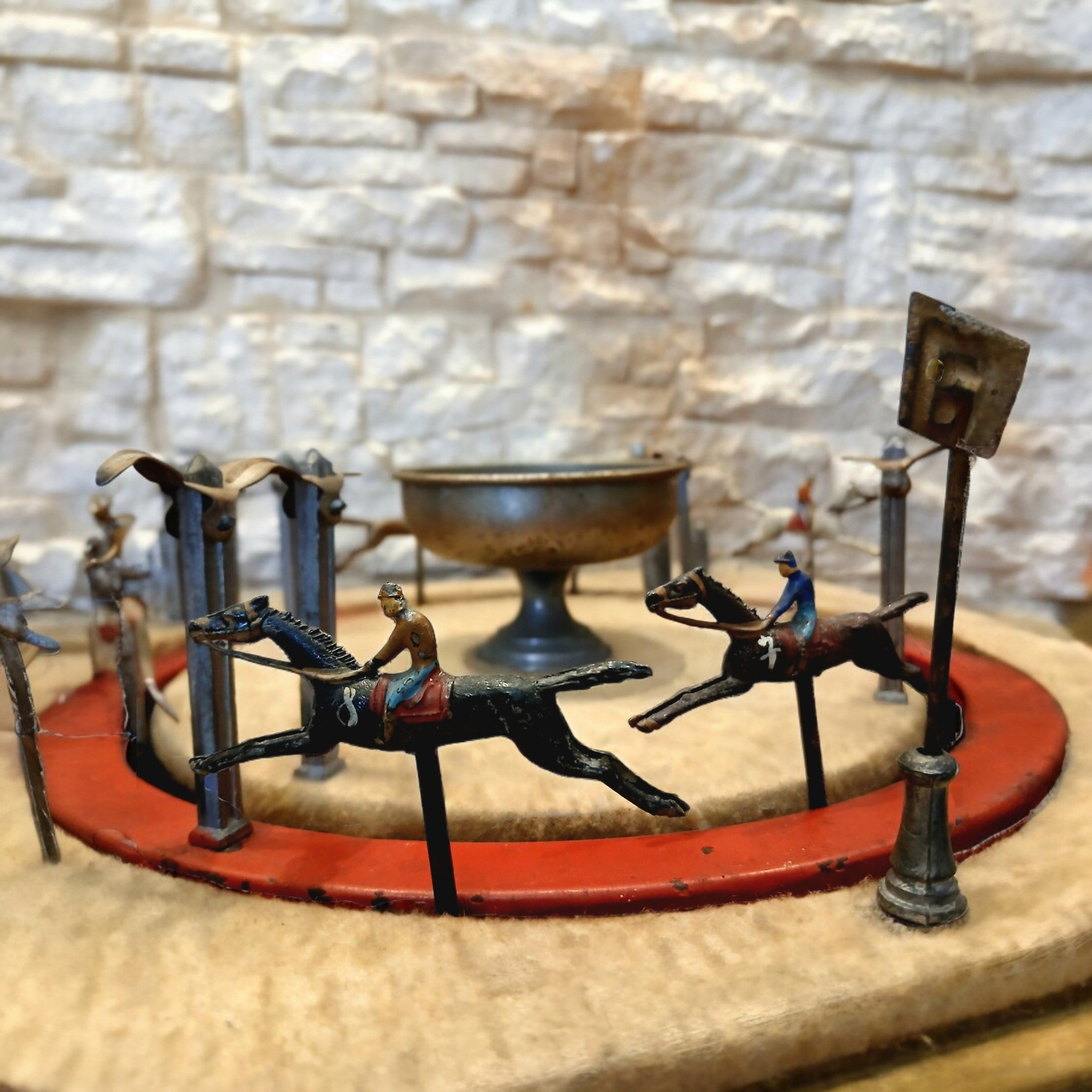Gioco Corsa dei Cavalli Meccanico JDeP – Francia anni 1930-40, con Scatola Originale