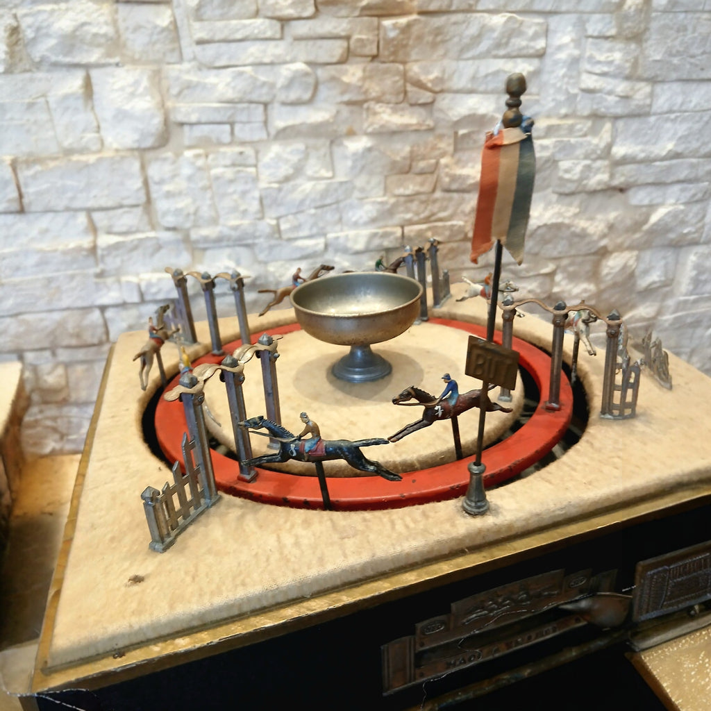 Gioco Corsa dei Cavalli Meccanico JDeP – Francia anni 1930-40, con Scatola Originale