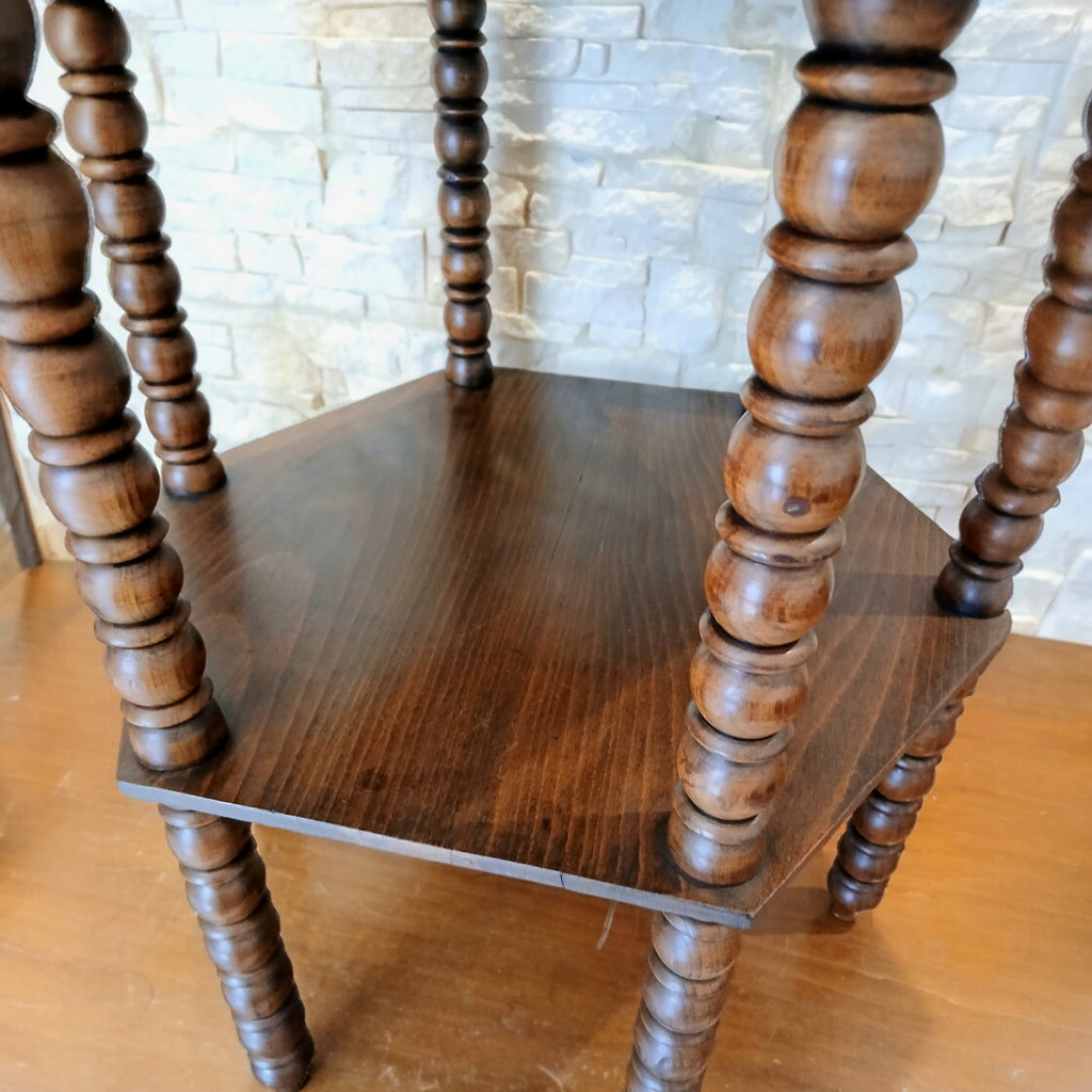 Elegante Tavolino da Caffè Artigianale Anni '50/'60 in Legno Massello - Pezzo Unico
