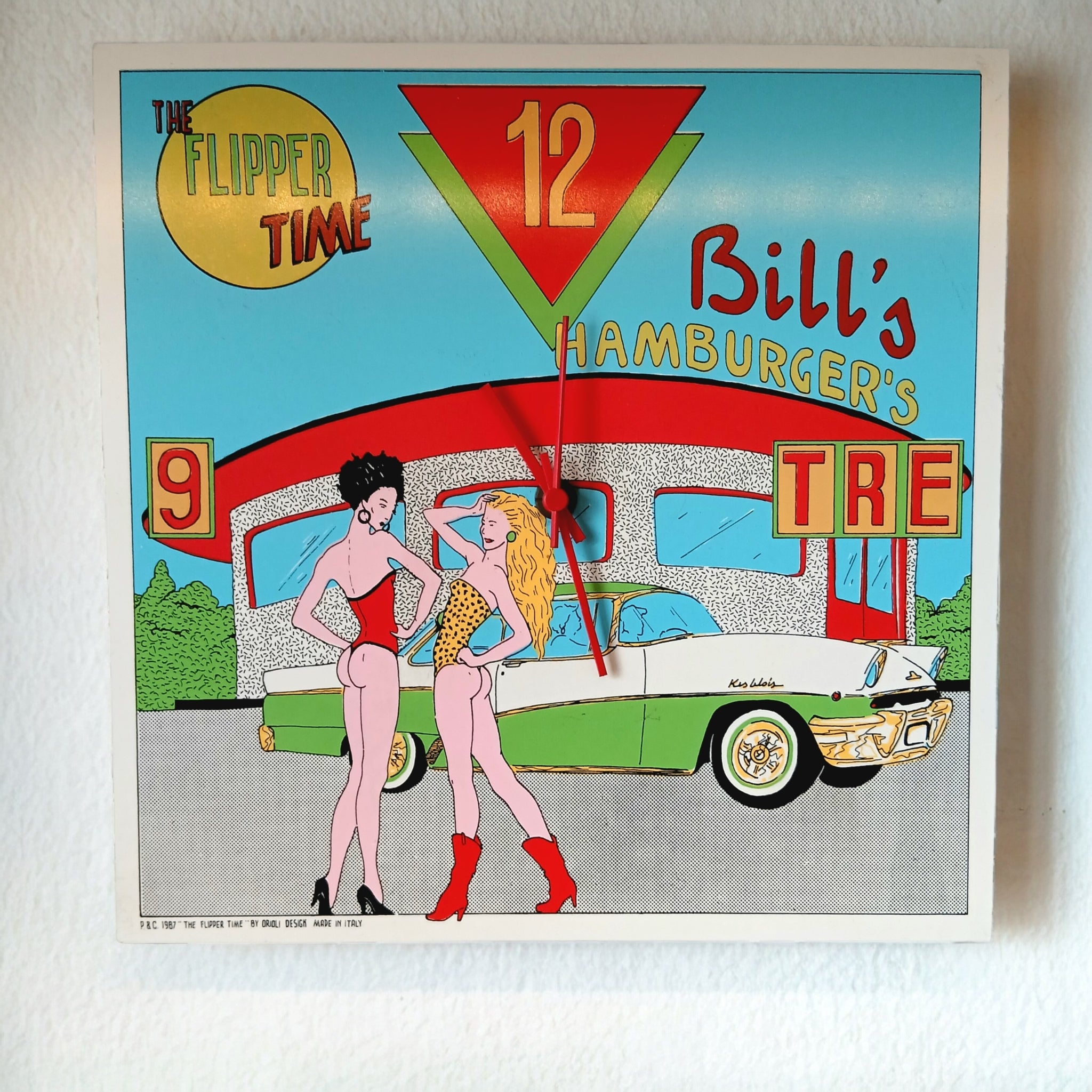 Orologio da Parete The Flipper Time – Oroli Design (1987)