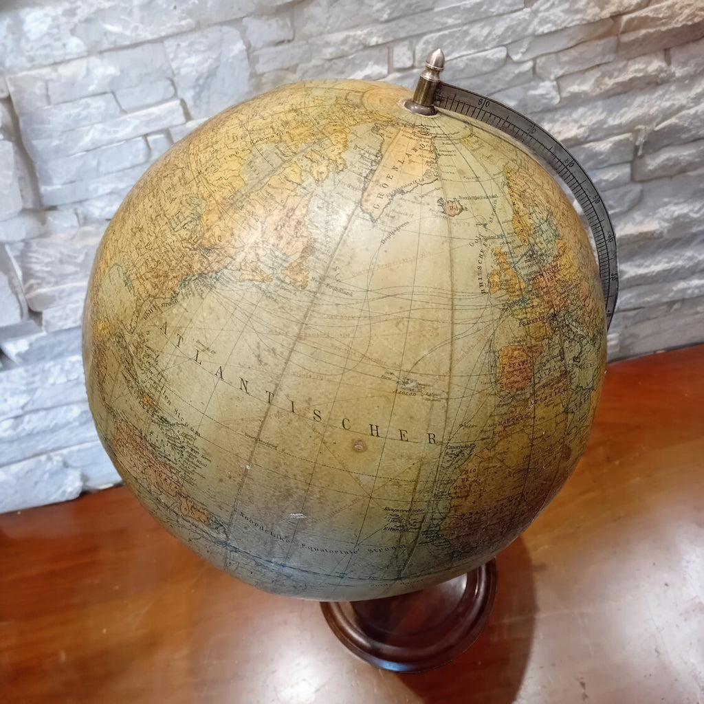 Mappemonde antique H.A. Kramers & Zoon – Dietrich Reimer, Berlin vers 1922