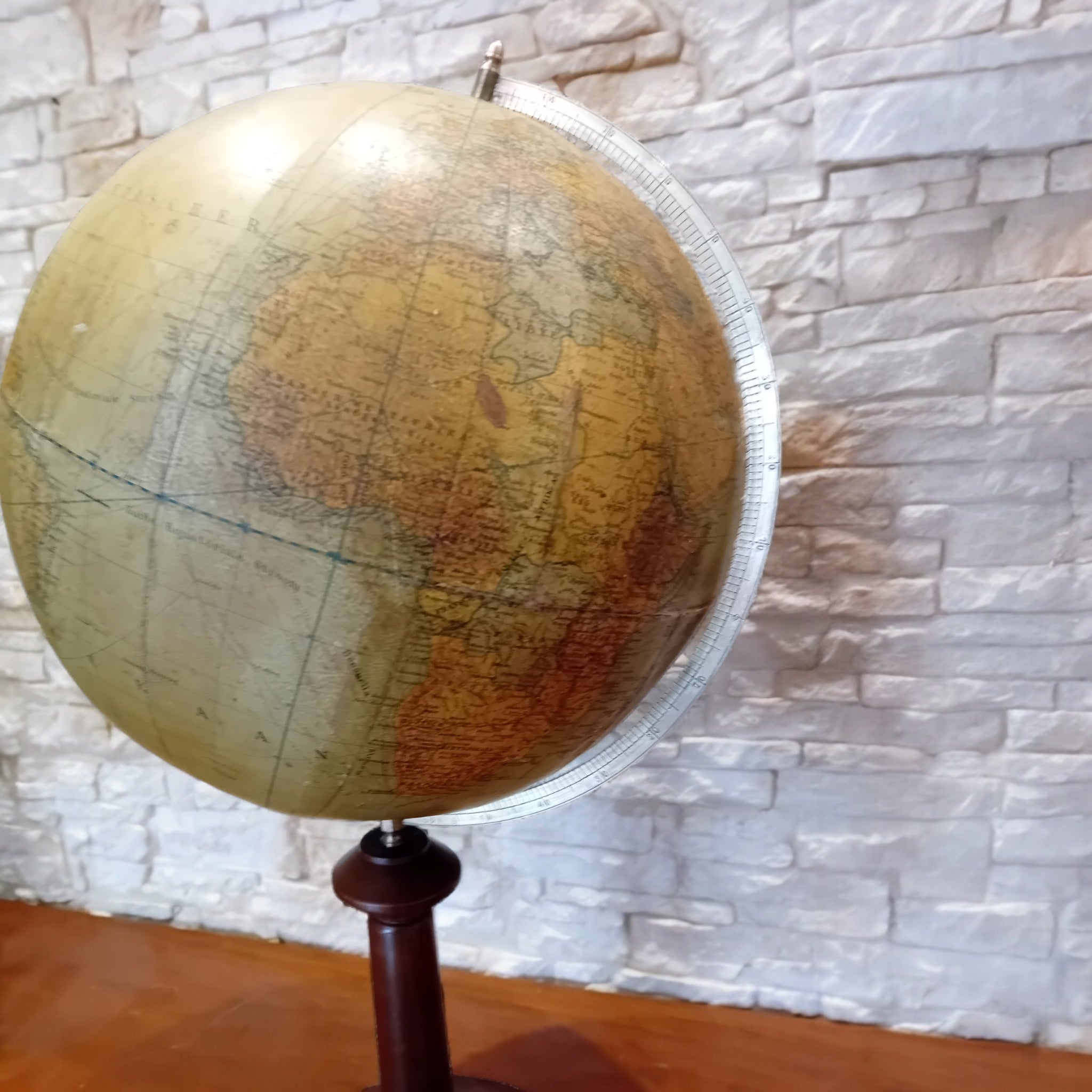 Mappemonde antique H.A. Kramers & Zoon – Dietrich Reimer, Berlin vers 1922