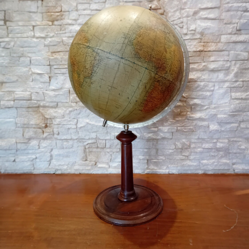 Mappemonde antique H.A. Kramers & Zoon – Dietrich Reimer, Berlin vers 1922