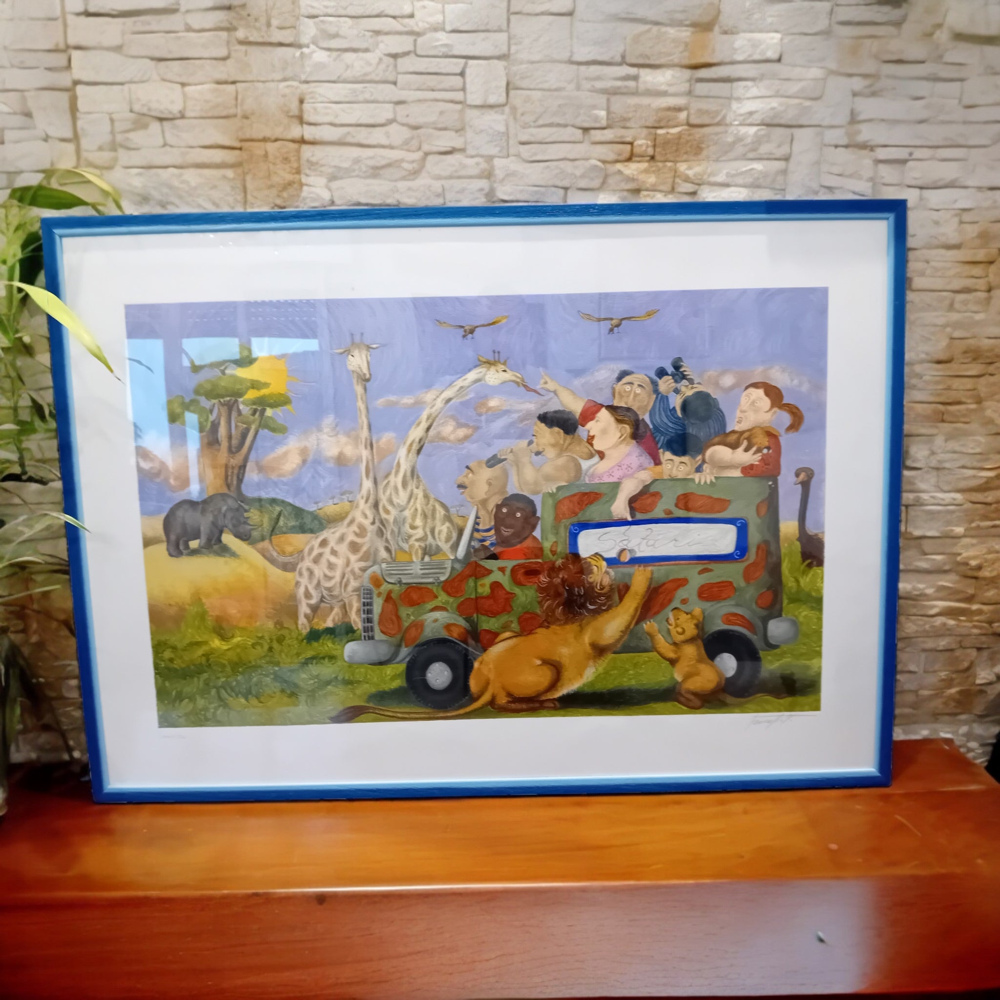 Lithographie "Safari" – Pino Procopio, LXXXV/CL