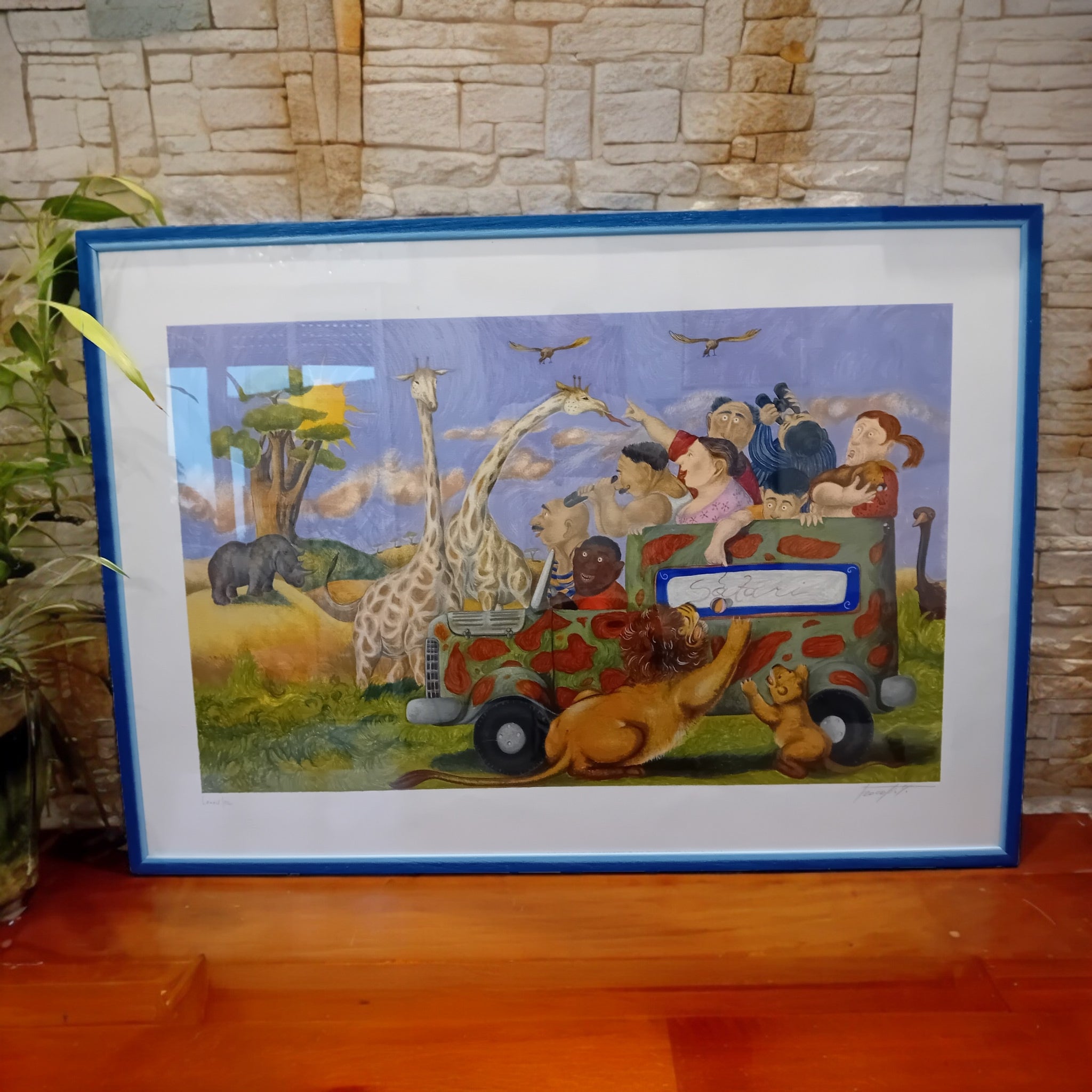 Lithographie "Safari" – Pino Procopio, LXXXV/CL