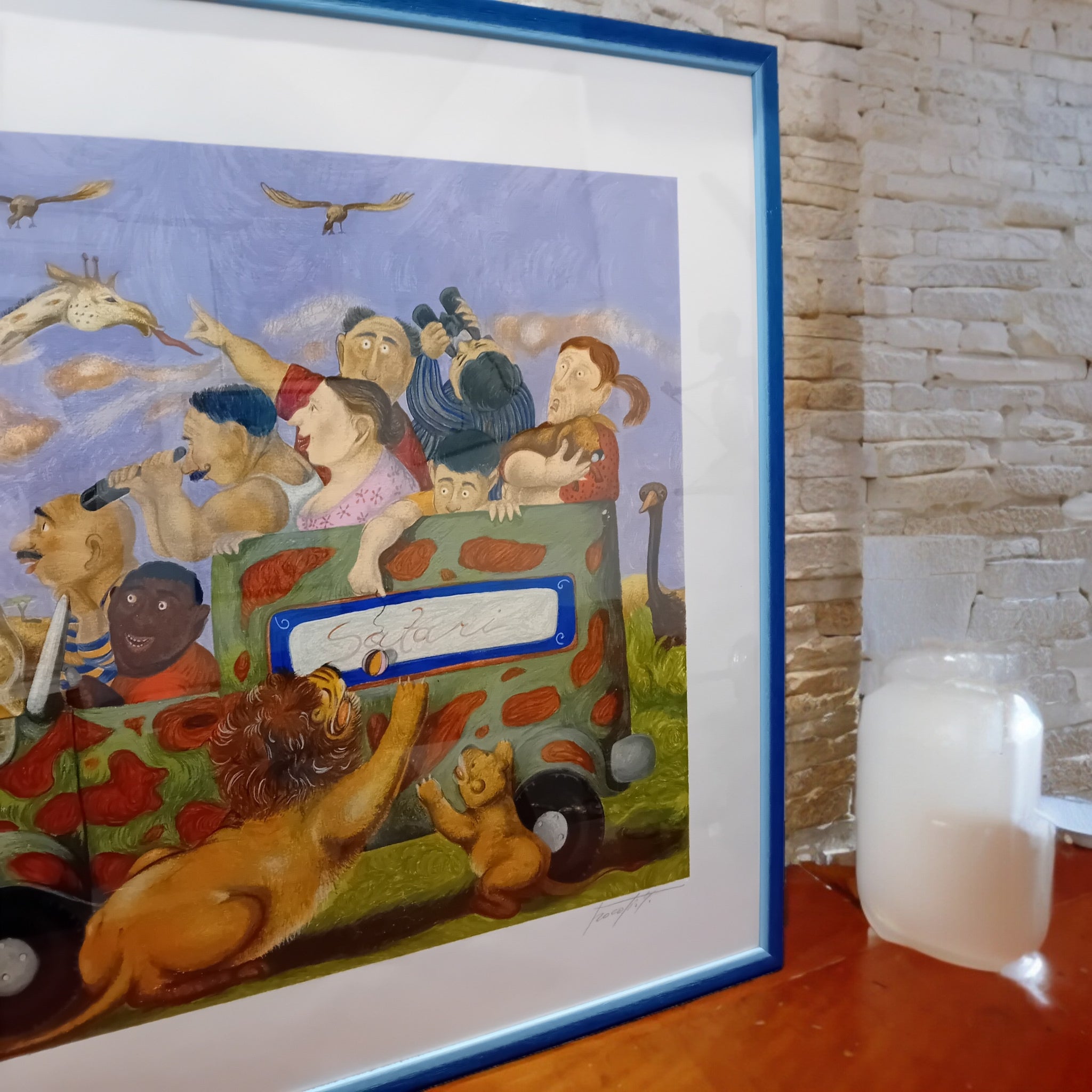 Lithographie "Safari" – Pino Procopio, LXXXV/CL