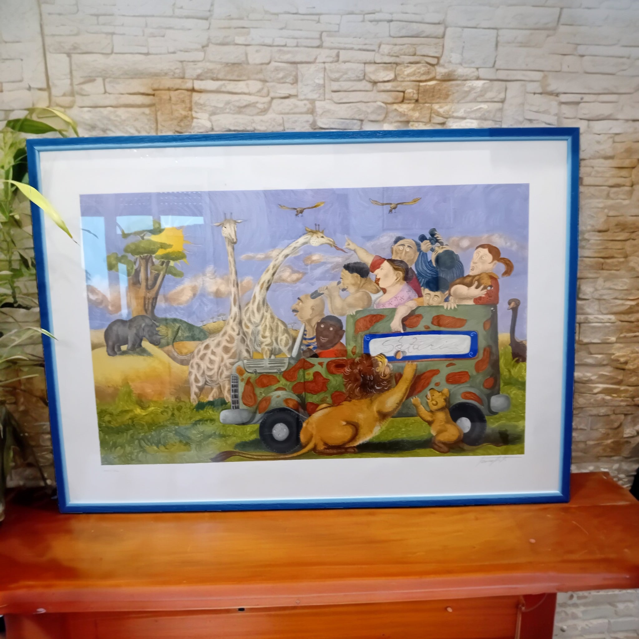 Lithographie "Safari" – Pino Procopio, LXXXV/CL