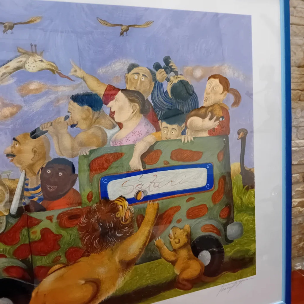 Lithographie "Safari" – Pino Procopio, LXXXV/CL