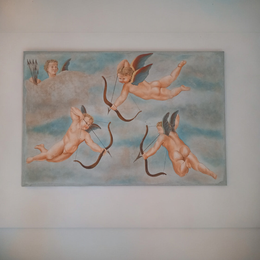 Strappo d'Affresco Originale – "Il Trionfo di Galatea" da Raffaello Sanzio, Secondo Ottocento