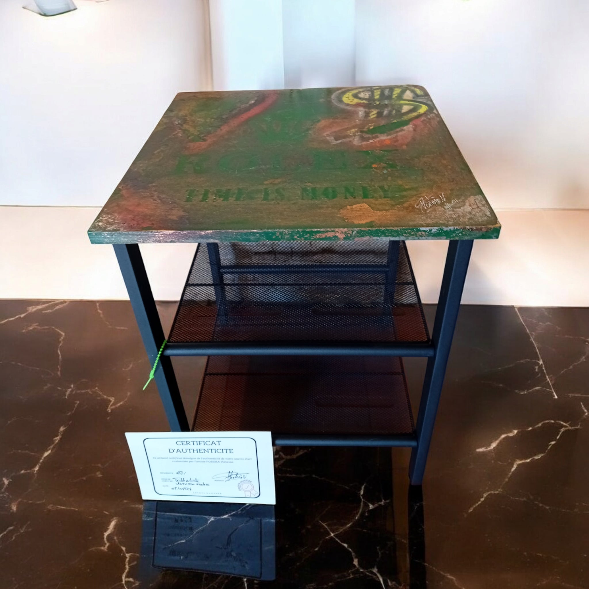 Tavolino Pop Art by Vanessa Foderà – Opera Unica 1/1