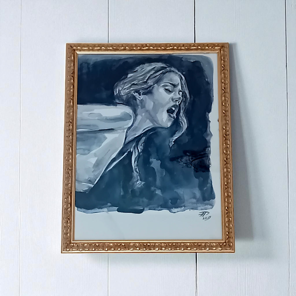 "Storming" – Acquerello Originale di Anna Dart, 29x40 cm, Edizione Unica