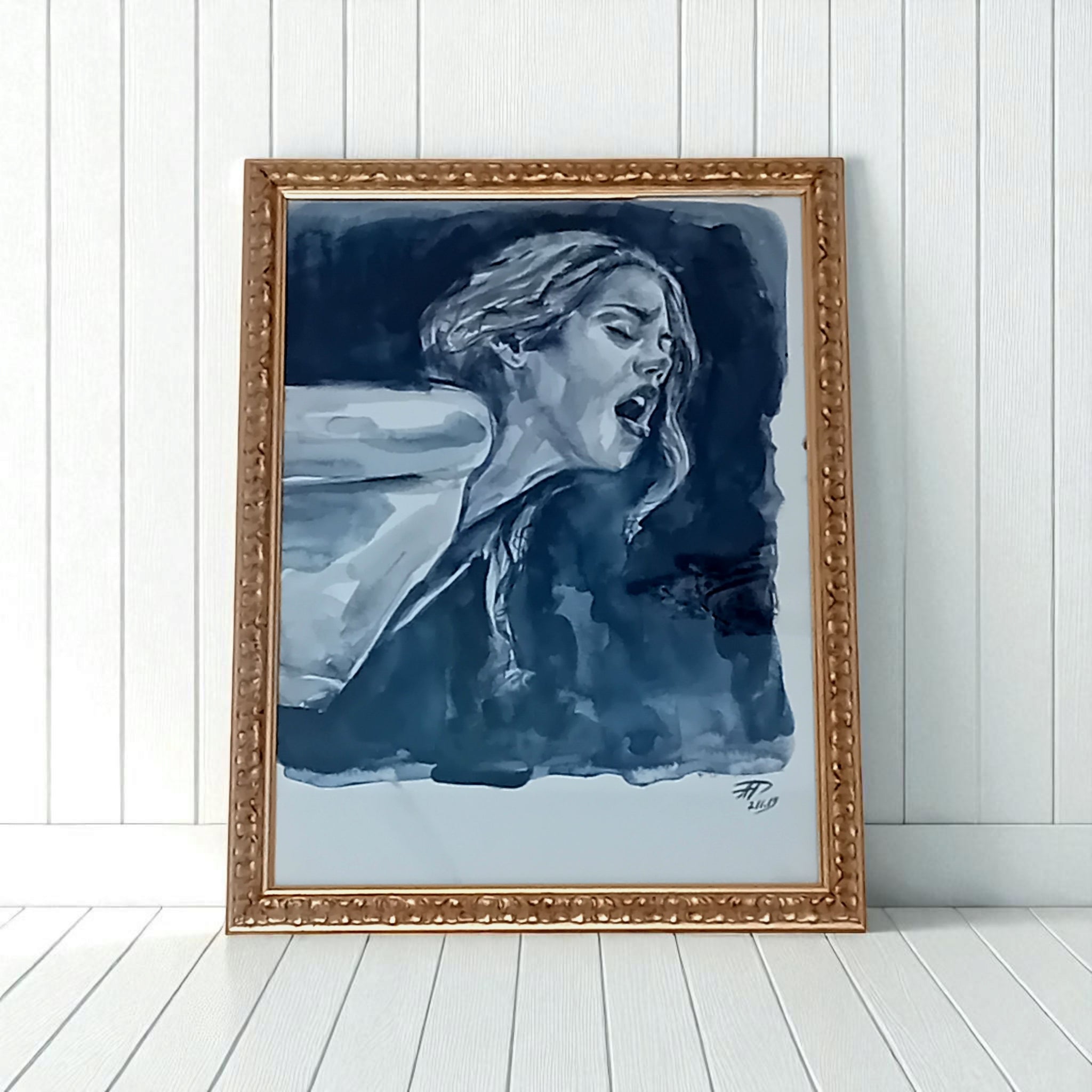 "Storming" – Acquerello Originale di Anna Dart, 29x40 cm, Edizione Unica