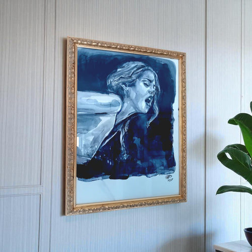 "Storming" – Acquerello Originale di Anna Dart, 29x40 cm, Edizione Unica