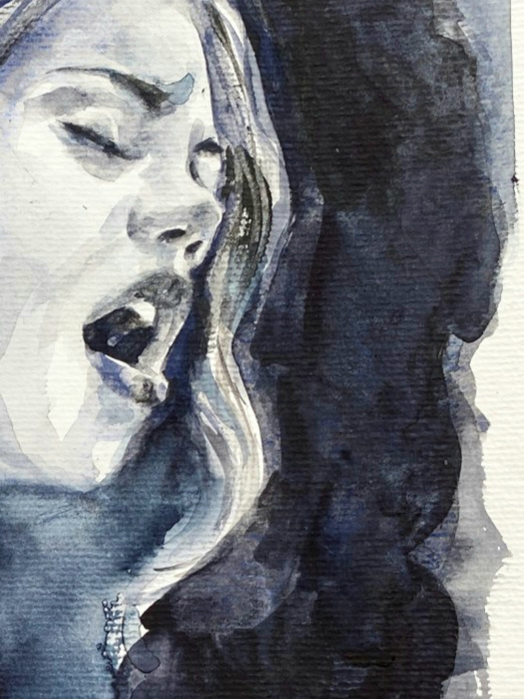 "Storming" – Acquerello Originale di Anna Dart, 29x40 cm, Edizione Unica