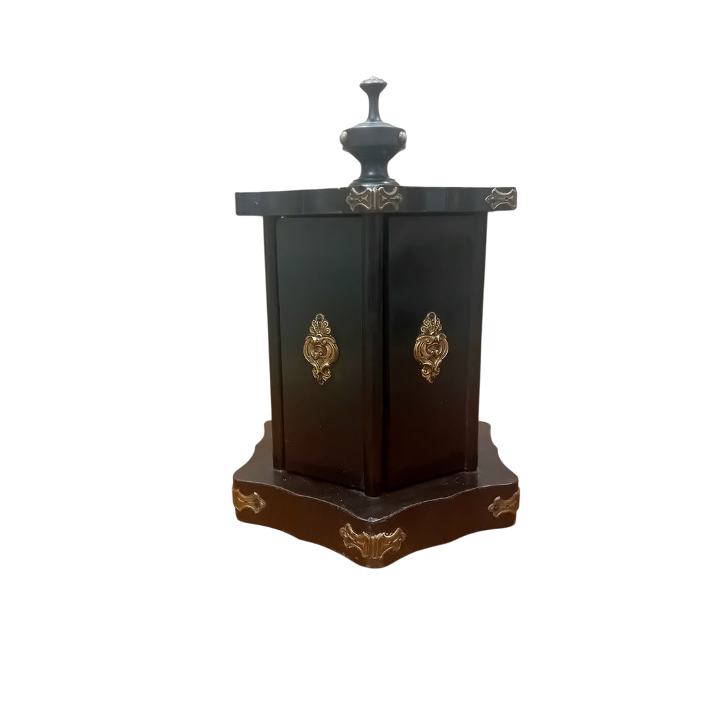 Portasigari Humidor Francese in Legno e Ottone – Periodo 1850-1900