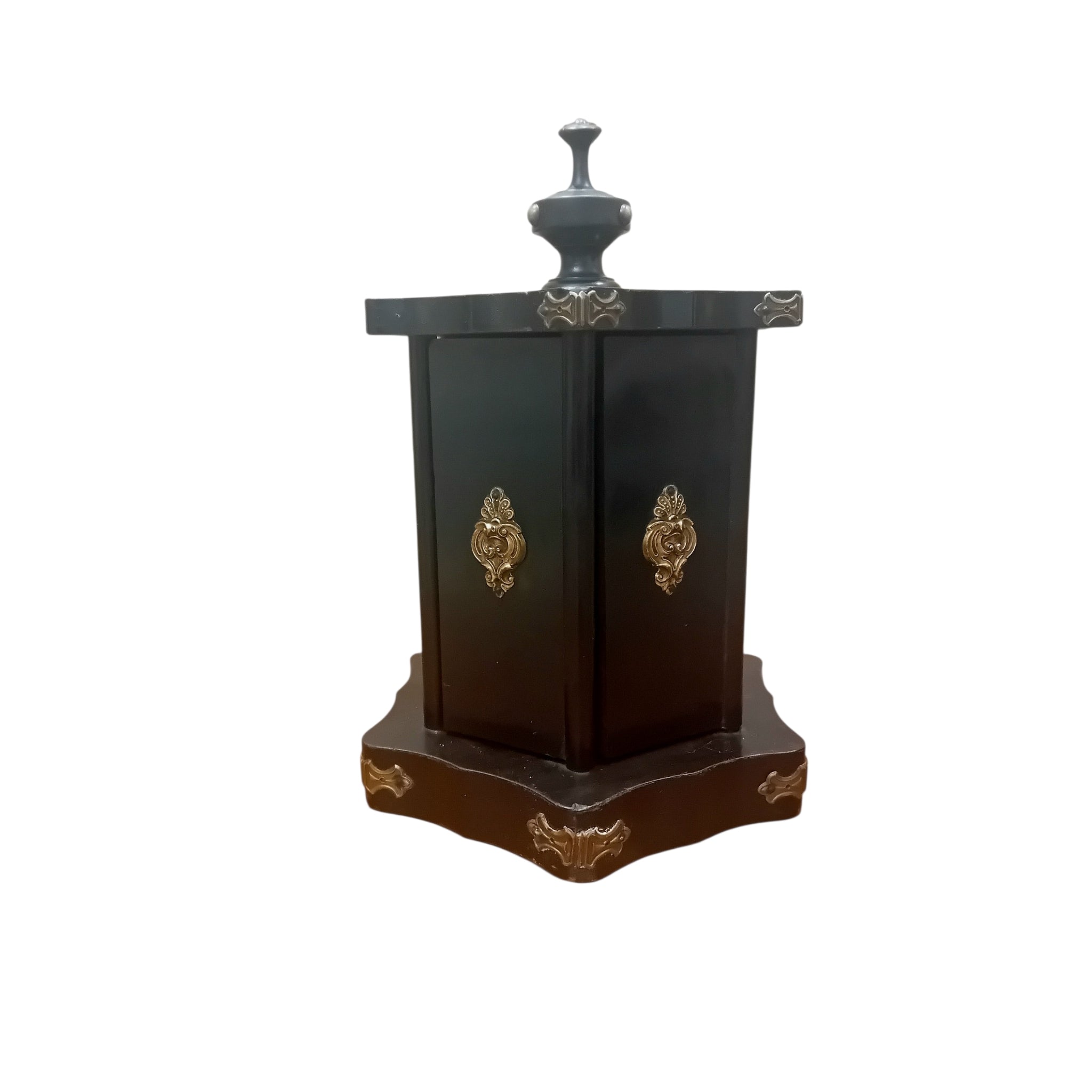 Portasigari Humidor Francese in Legno e Ottone – Periodo 1850-1900