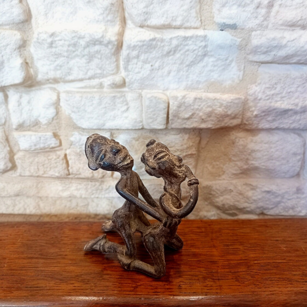Figura in Bronzo Lobi – Coppia Erotica, Burkina Faso, Etnia Lobi