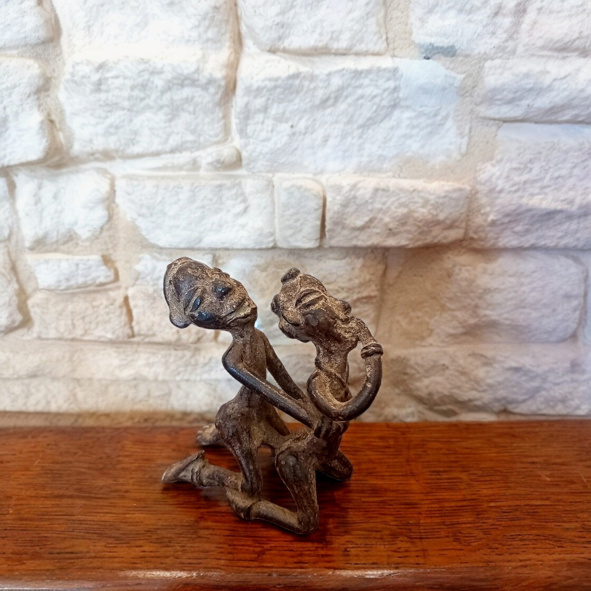 Figura in Bronzo Lobi – Coppia Erotica, Burkina Faso, Etnia Lobi