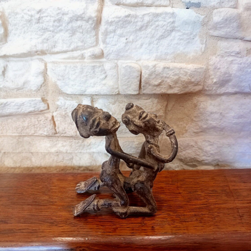 Figura in Bronzo Lobi – Coppia Erotica, Burkina Faso, Etnia Lobi