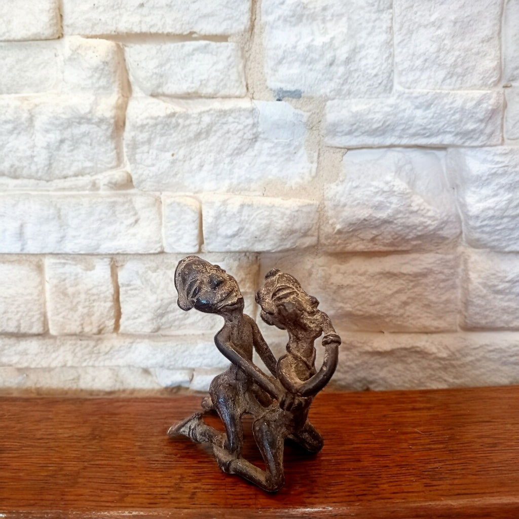 Figura in Bronzo Lobi – Coppia Erotica, Burkina Faso, Etnia Lobi