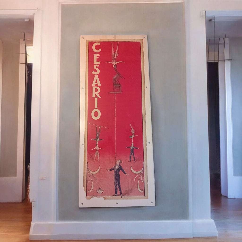 Manifesto Originale Circo "Affiche Cirque Perchistes" – Louis Galice, Francia, Anni 1900
