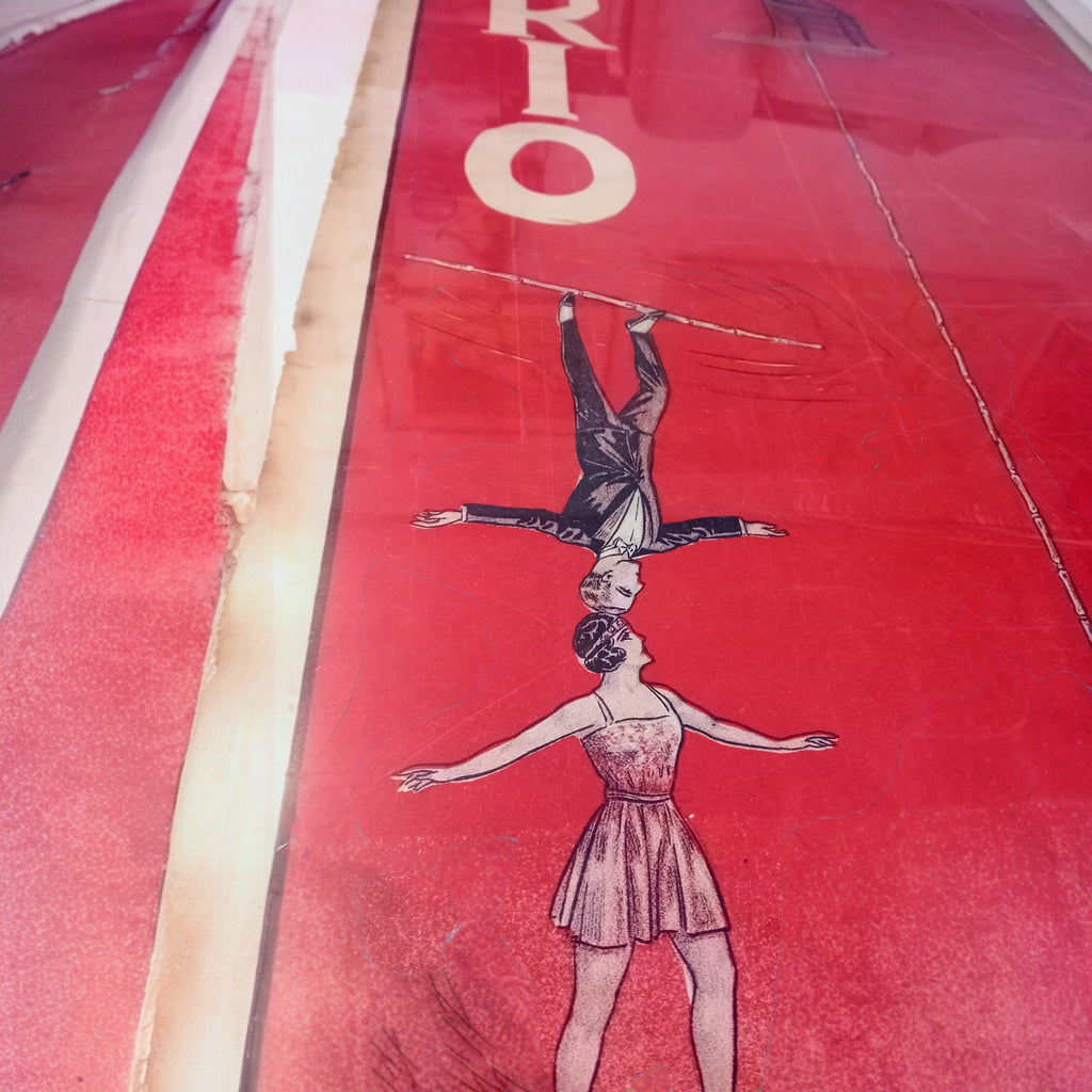 Manifesto Originale Circo "Affiche Cirque Perchistes" – Louis Galice, Francia, Anni 1900
