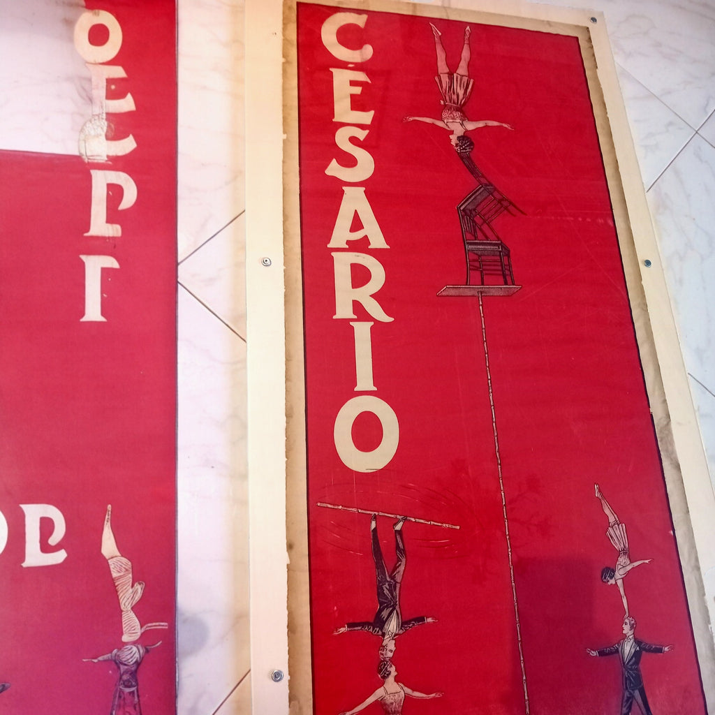 Manifesto Originale Circo "Affiche Cirque Perchistes" – Louis Galice, Francia, Anni 1900