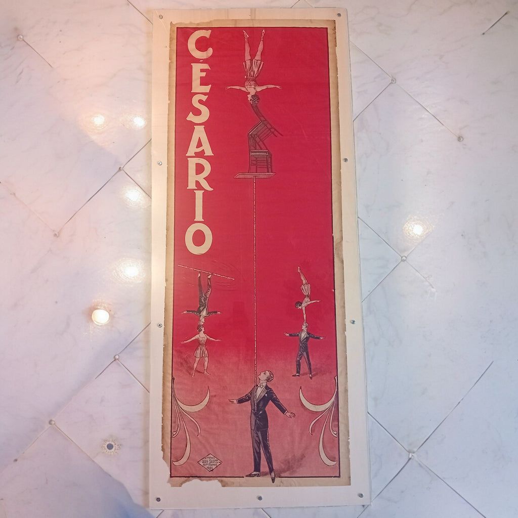 Manifesto Originale Circo "Affiche Cirque Perchistes" – Louis Galice, Francia, Anni 1900