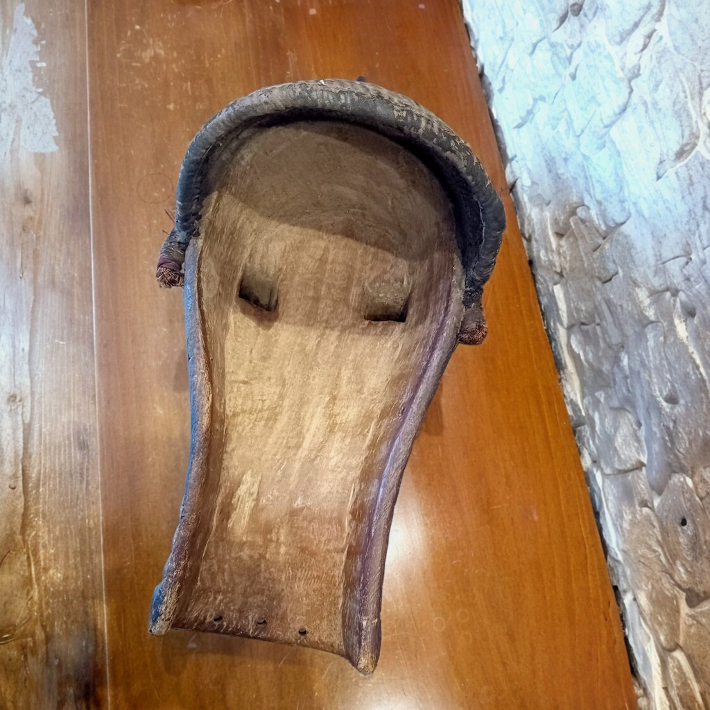 Maschera Songye Originale in Legno – Repubblica Democratica del Congo, 60 cm