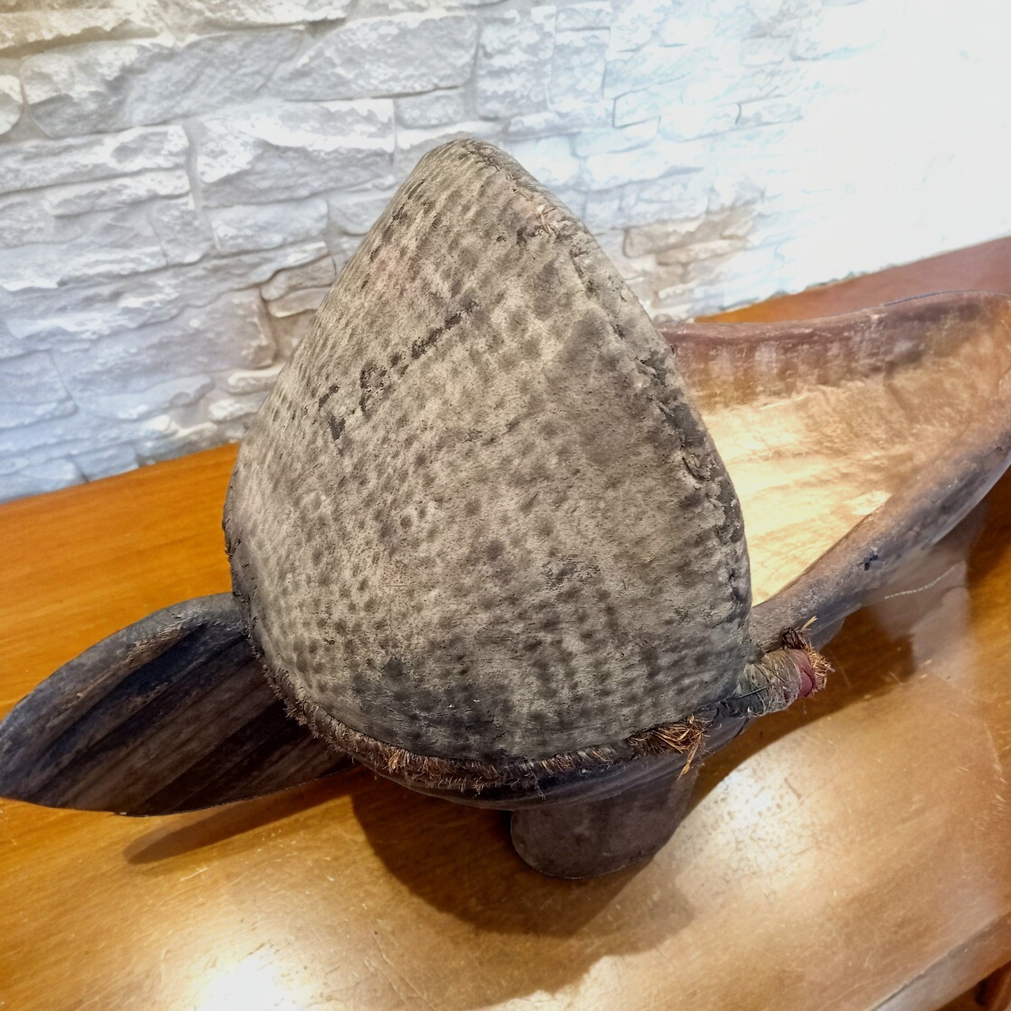 Maschera Songye Originale in Legno – Repubblica Democratica del Congo, 60 cm