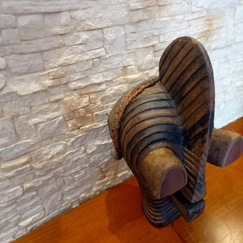 Maschera Songye Originale in Legno – Repubblica Democratica del Congo, 60 cm